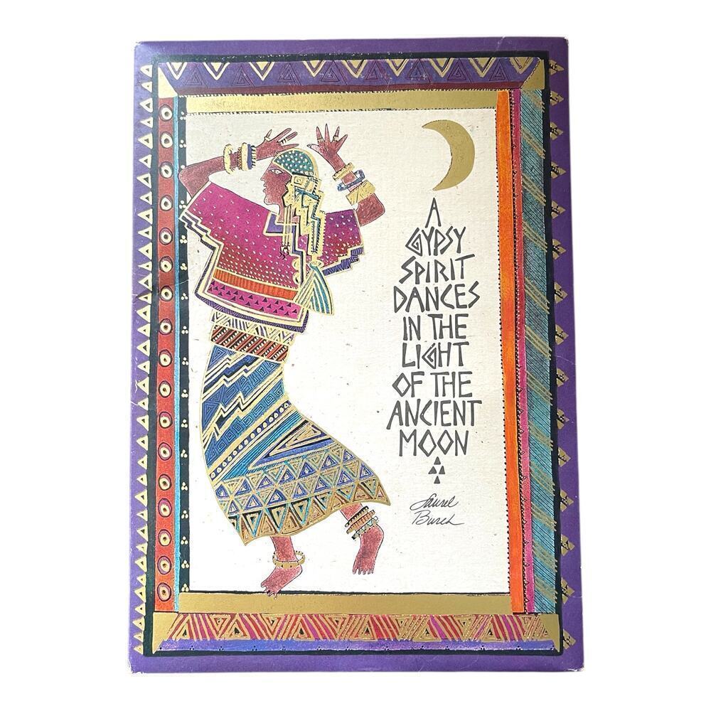 Laurel Burch Stationery Gypsy Spirit Ancient Moon Boho Folio Sheets Envelopes